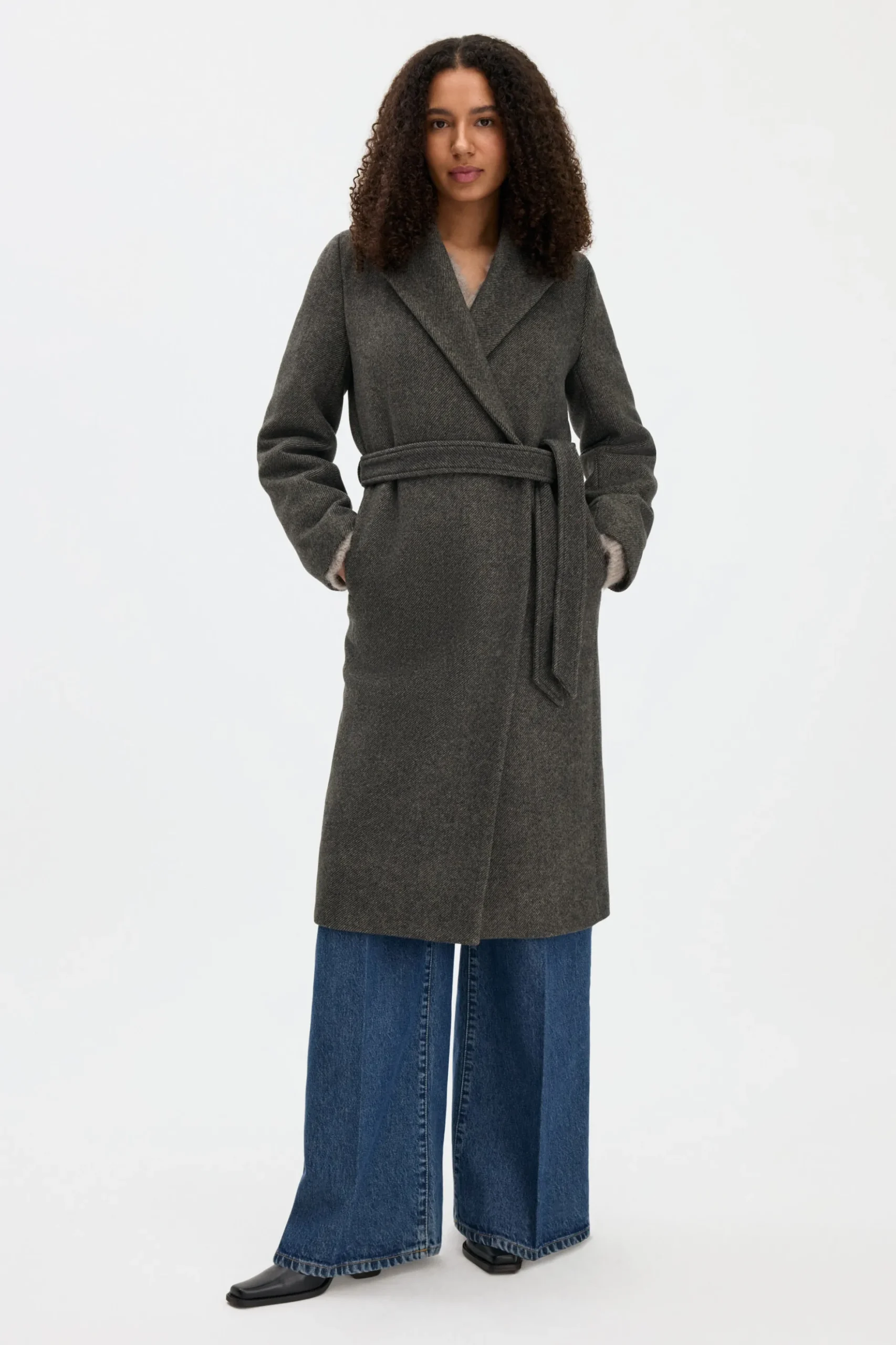 Charlotte Twill Belted Coat