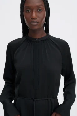 Gathered Raglan Dress
