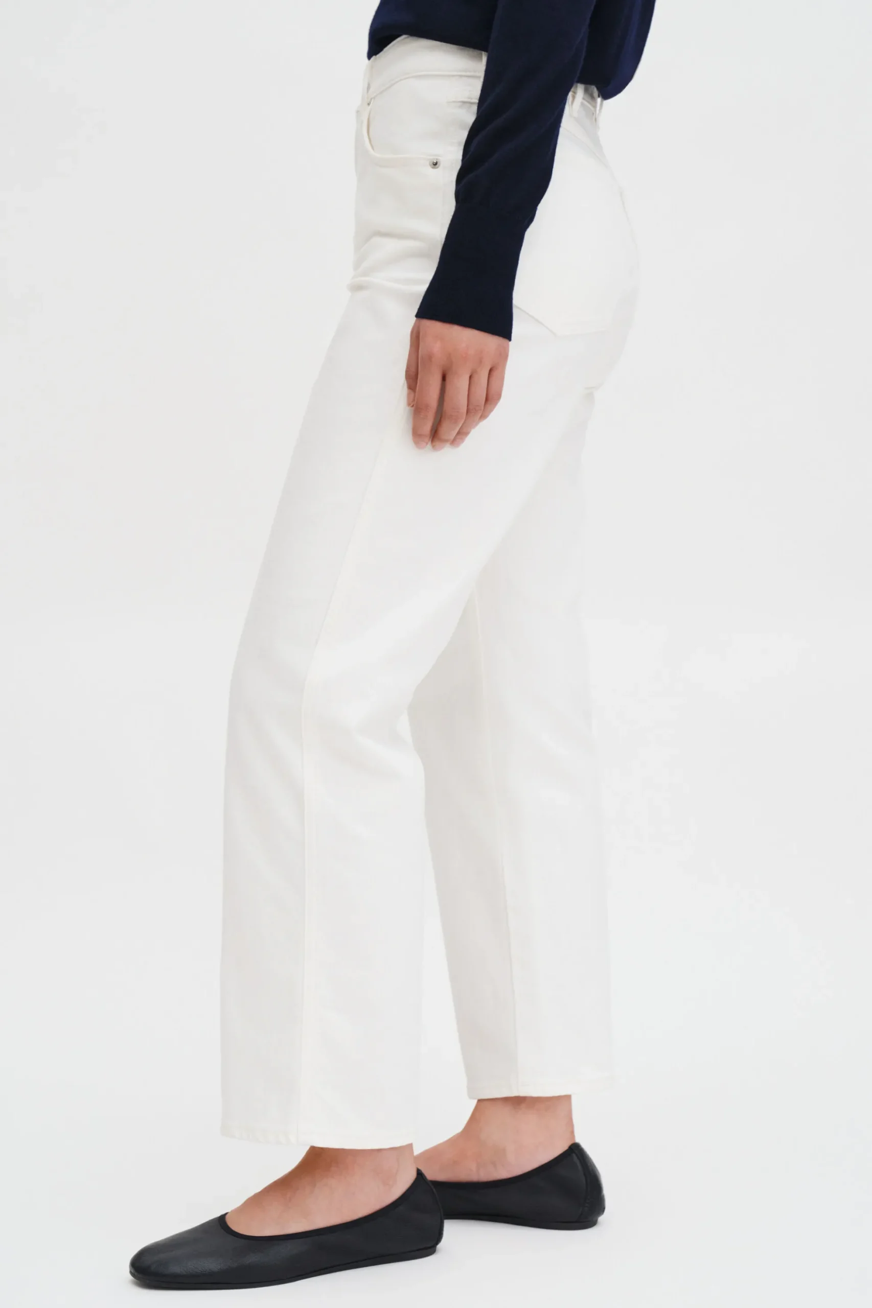 High Waisted Cropped Jeans