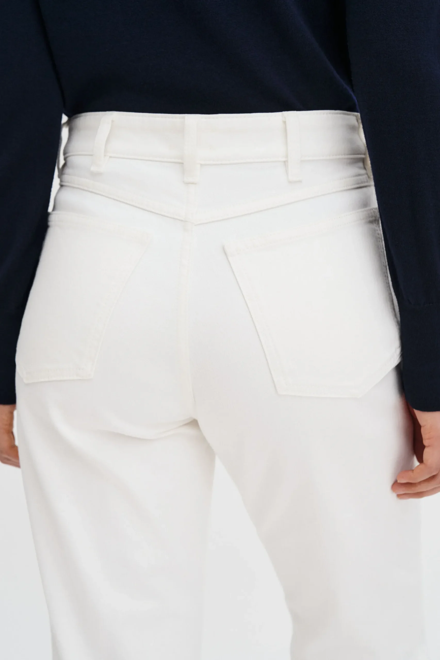 High Waisted Cropped Jeans
