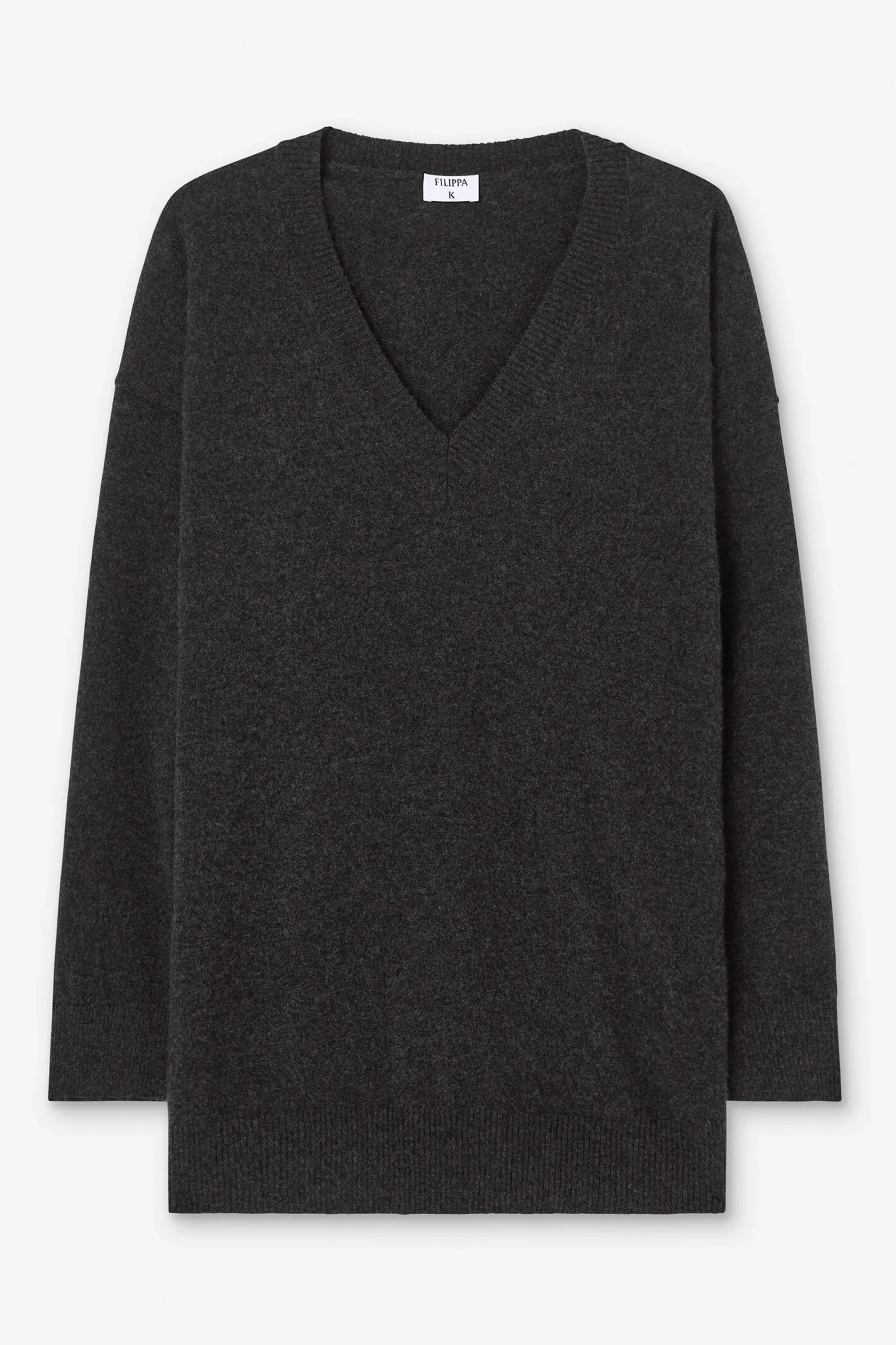 Long V-Neck Cashmere Sweater