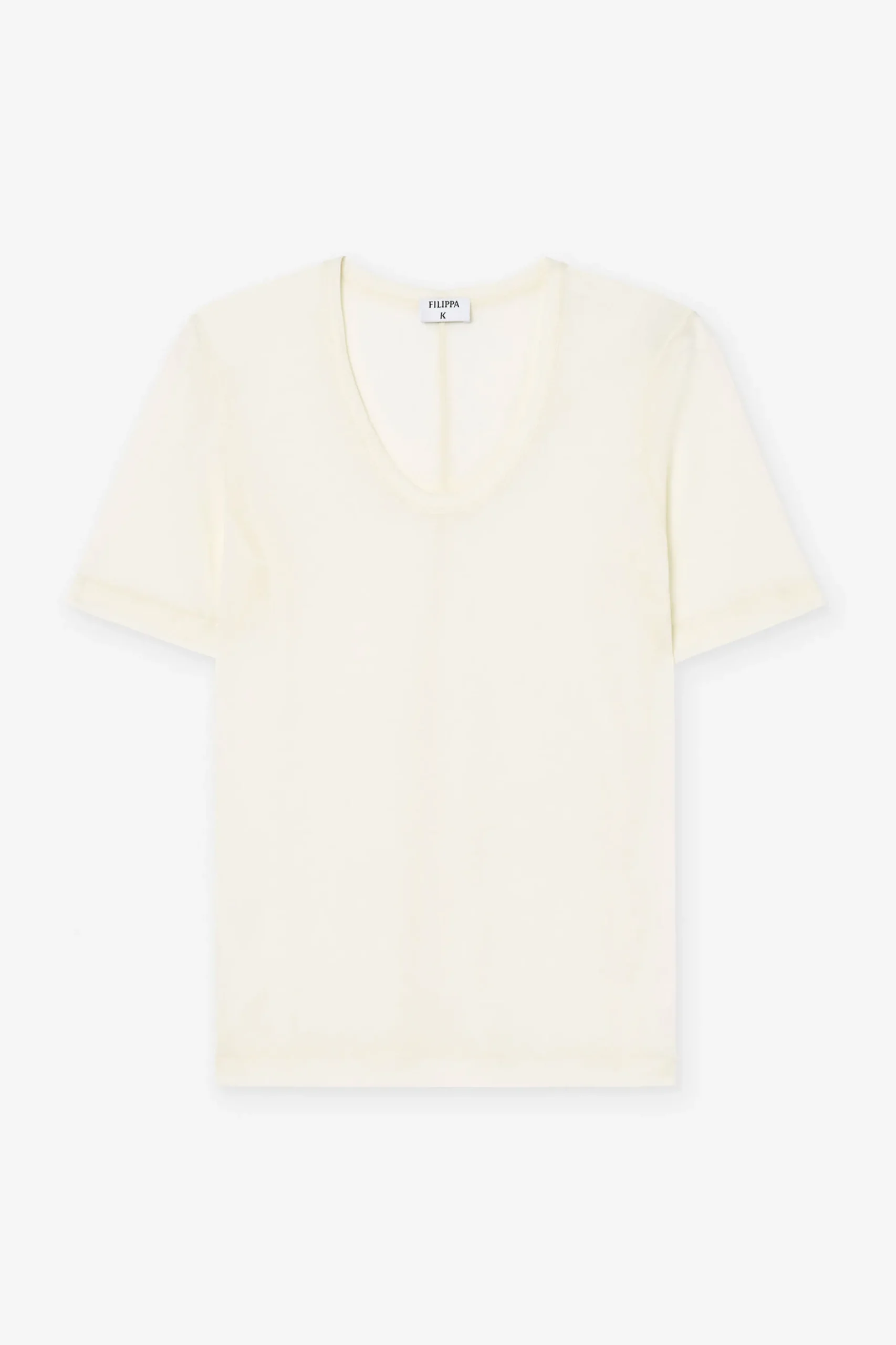 Lyocell Cashmere Scoop Tee