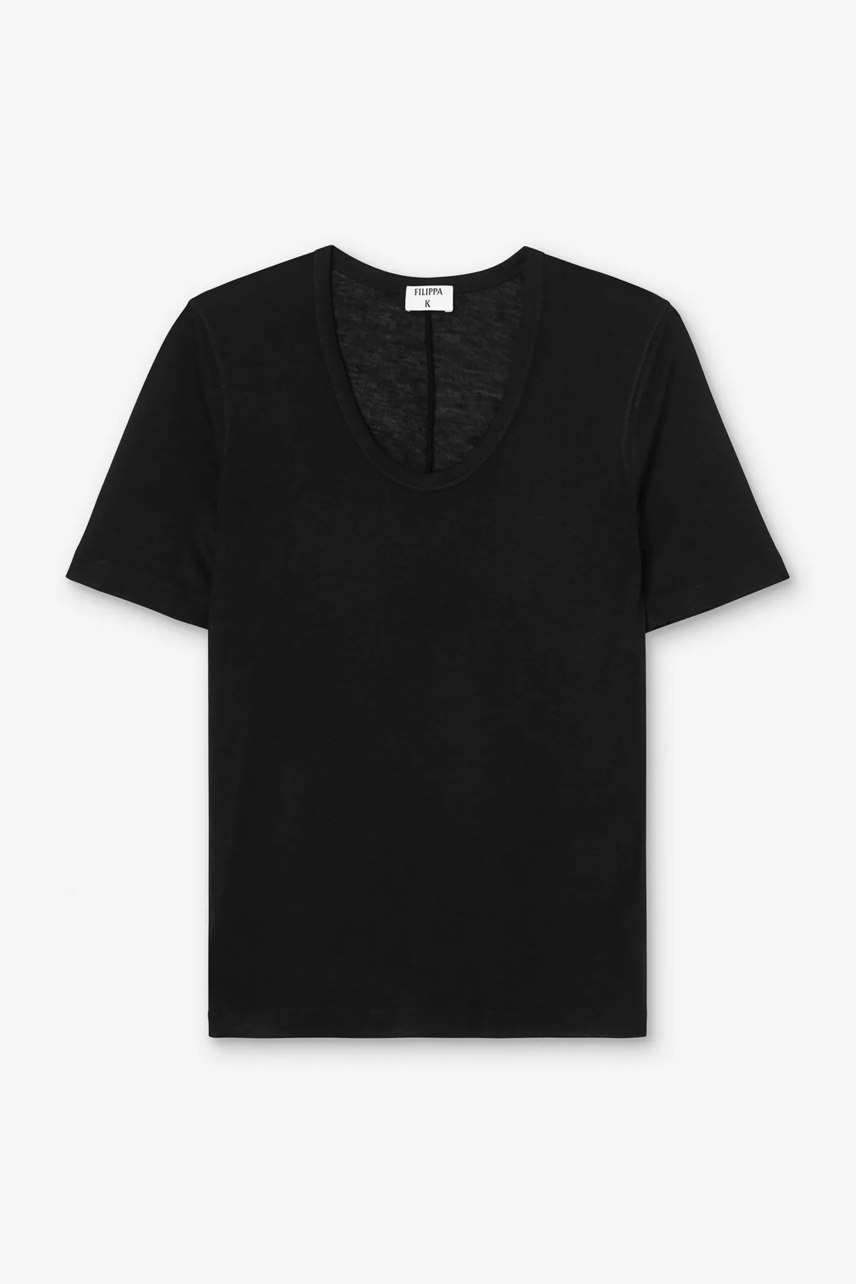 Lyocell Cashmere Scoop Tee