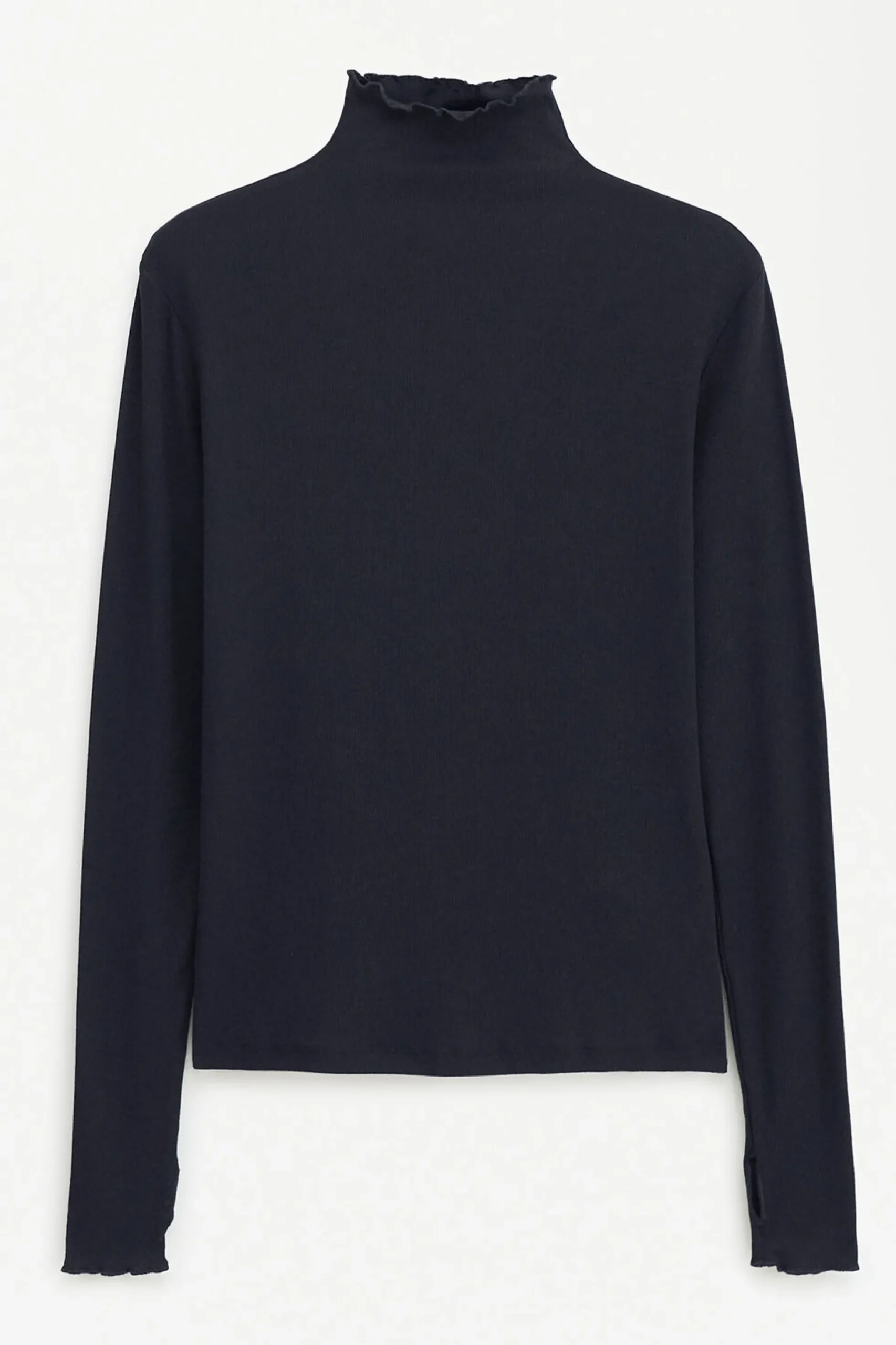 Rib Mock Neck Top