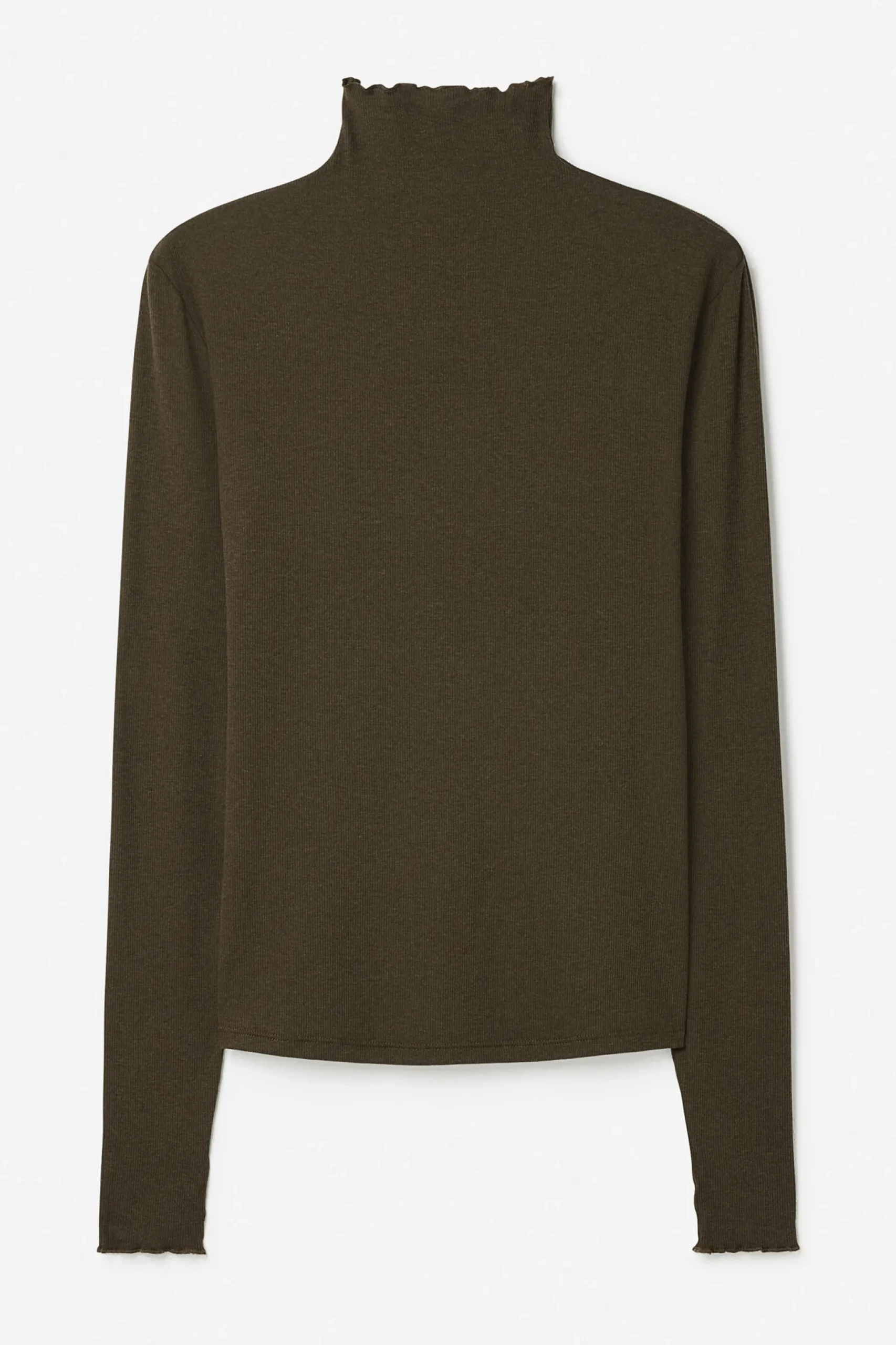 Rib Mock Neck Top