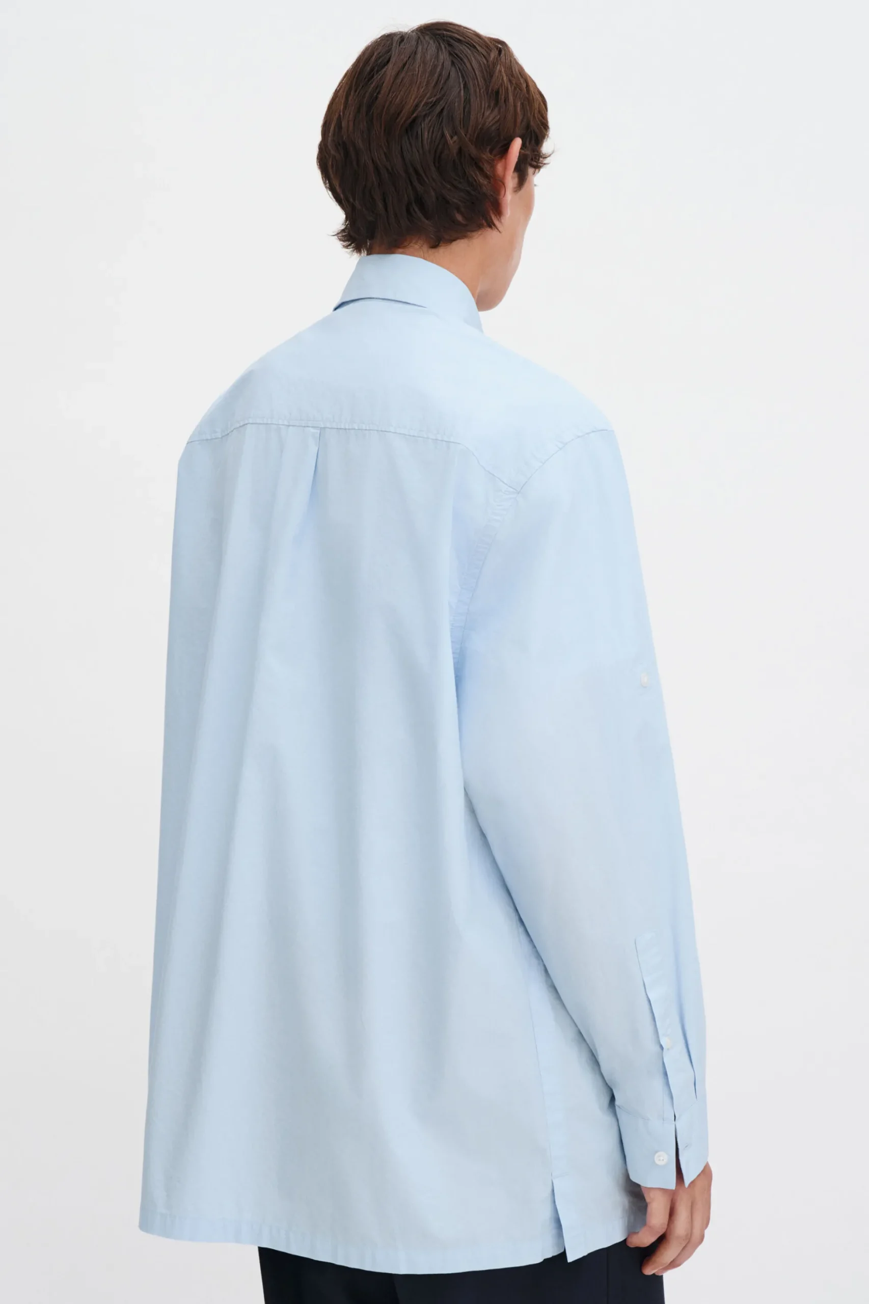 Rolled Sleeve Cotton Shirt