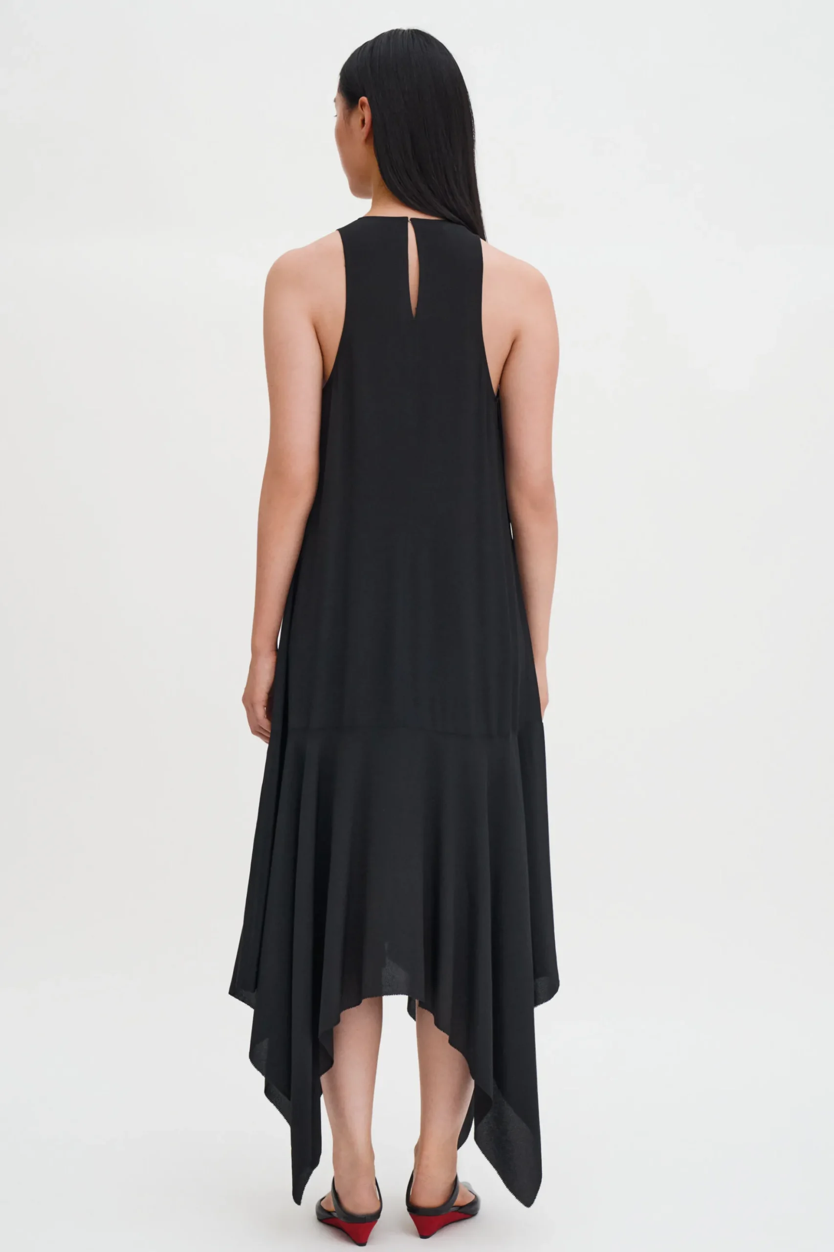 Scarf Hem Dress