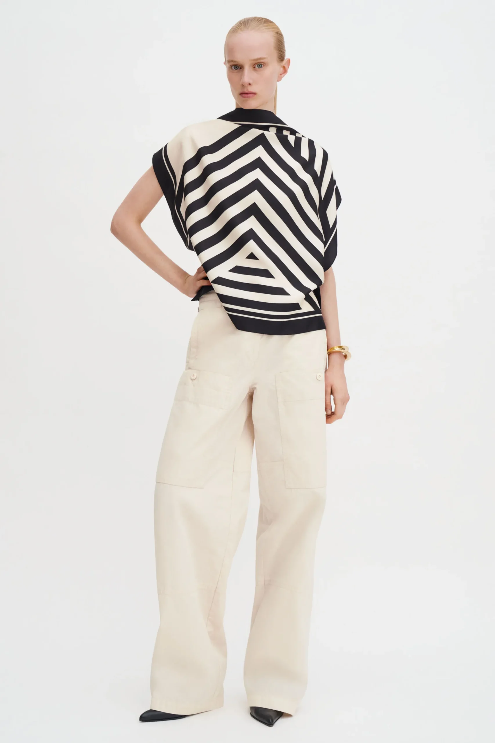 Silk Scarf Top