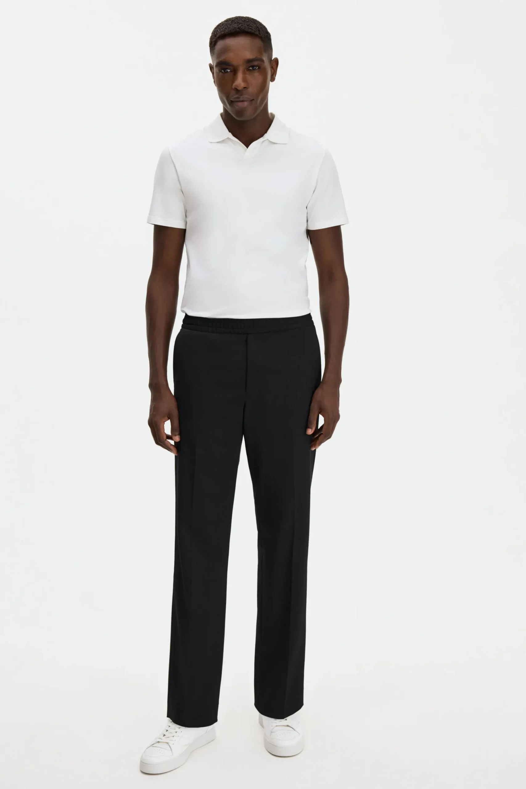 Stretch Cotton Polo T-Shirt