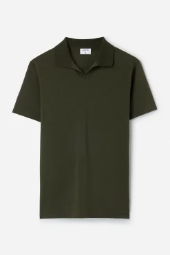 Stretch Cotton Polo T-Shirt