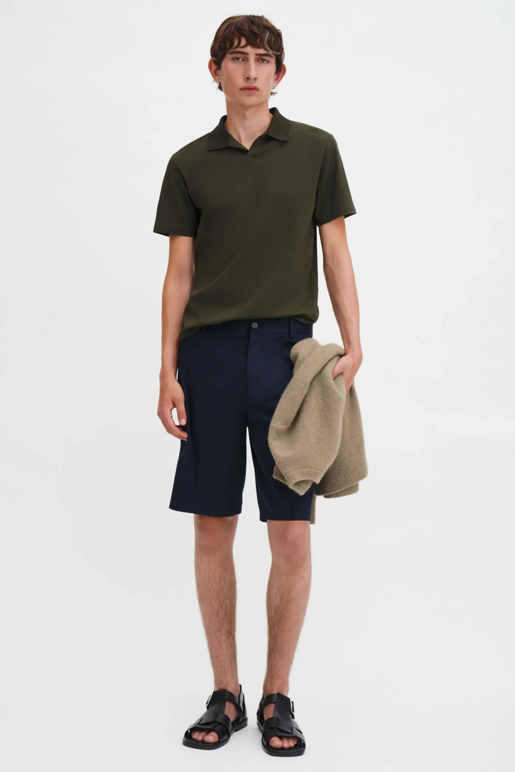 Stretch Cotton Polo T-Shirt