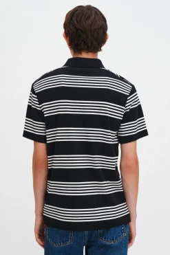 Striped Jersey Polo Shirt