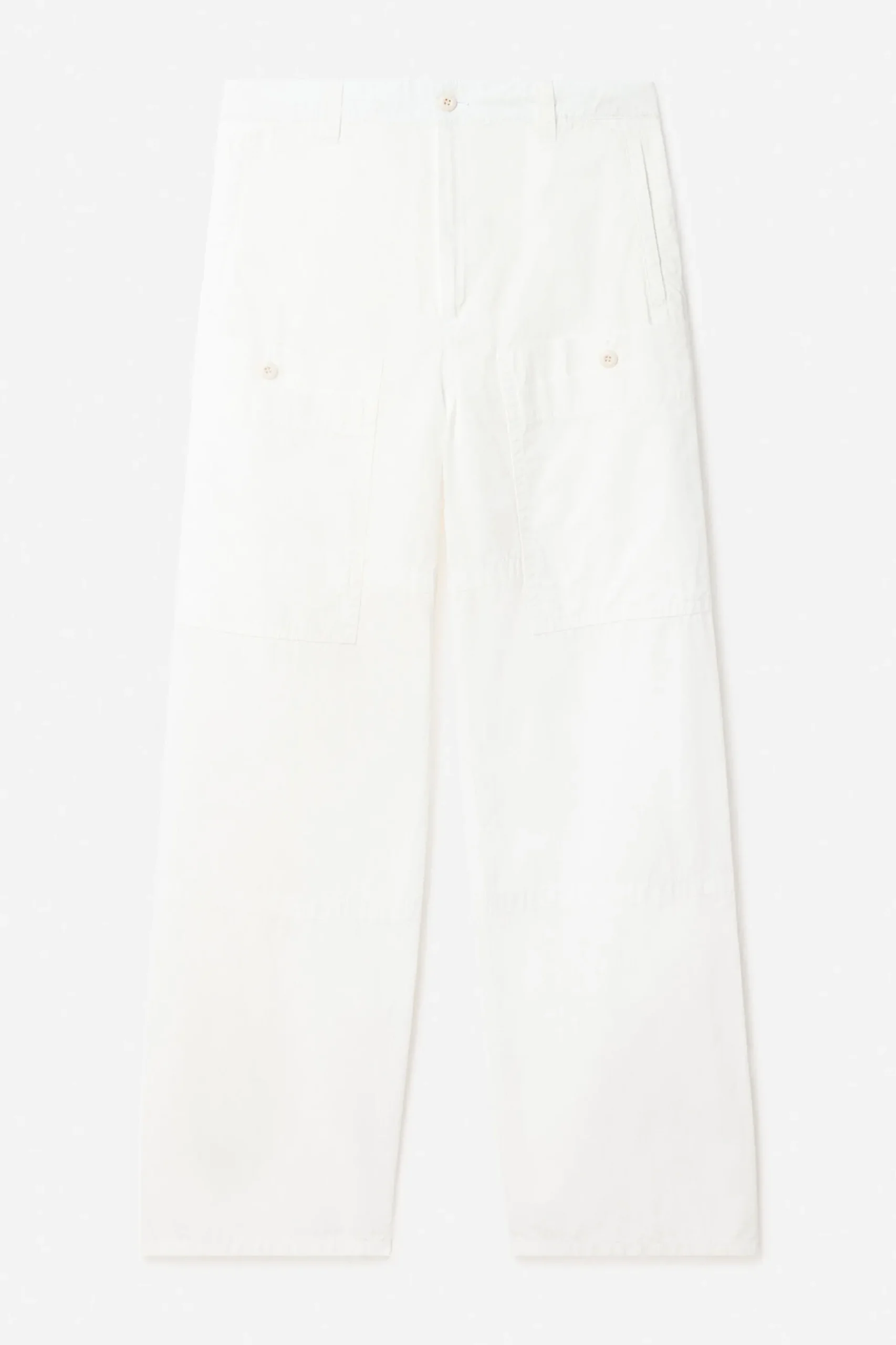 Washed Cotton Cargo Trousers